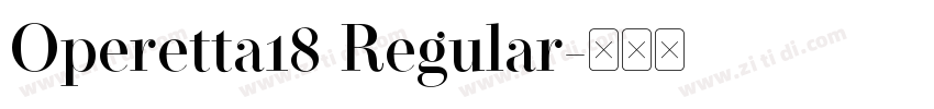 Operetta18 Regular字体转换